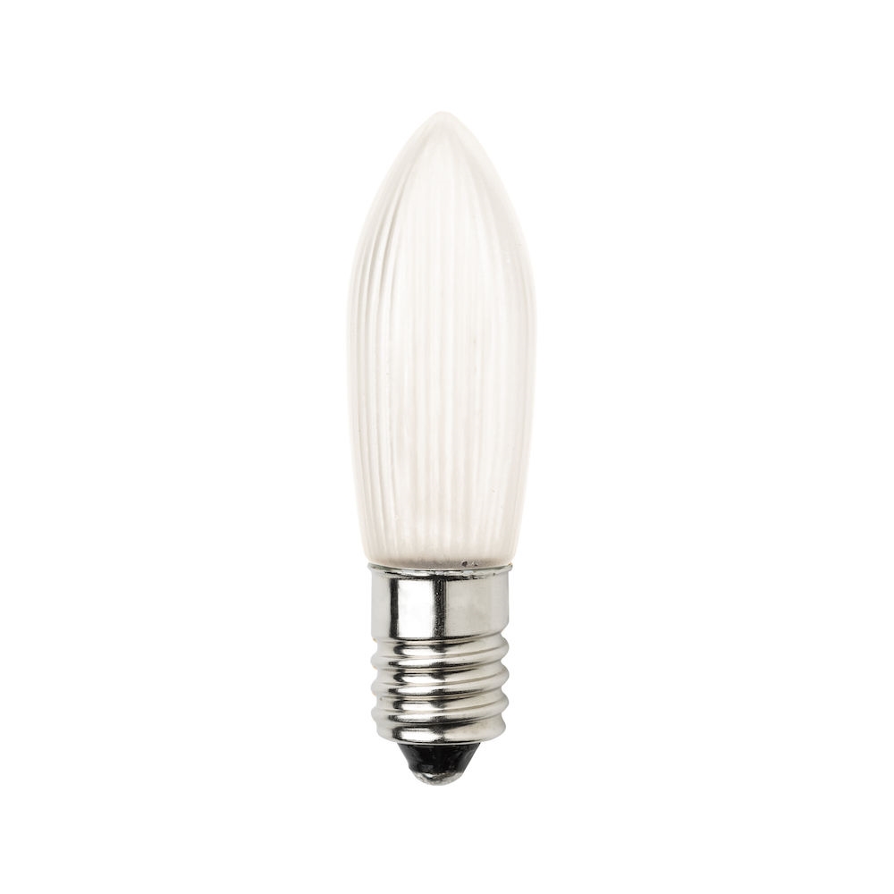 LED Ersatzbirnen E10 frosted 14V/0,1W, 16 Stk. LED Ersatzbirnen E10 frosted 14V/0,1W, 16 Stk.