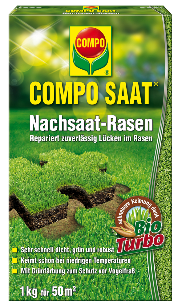 COMPO COMPO SAAT Nachsaat-Rasen 50qm 1kg Compo EREG