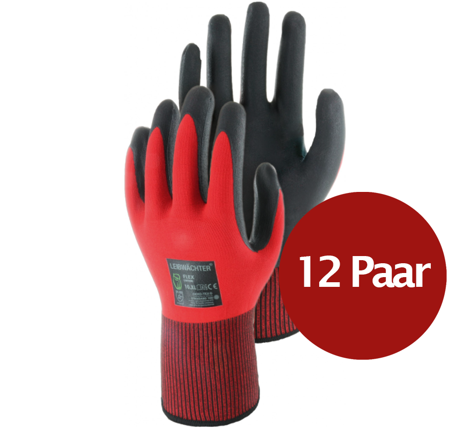 Leibwächter Handschuhe LW500 Flex, 12er Pack, Größe: 09