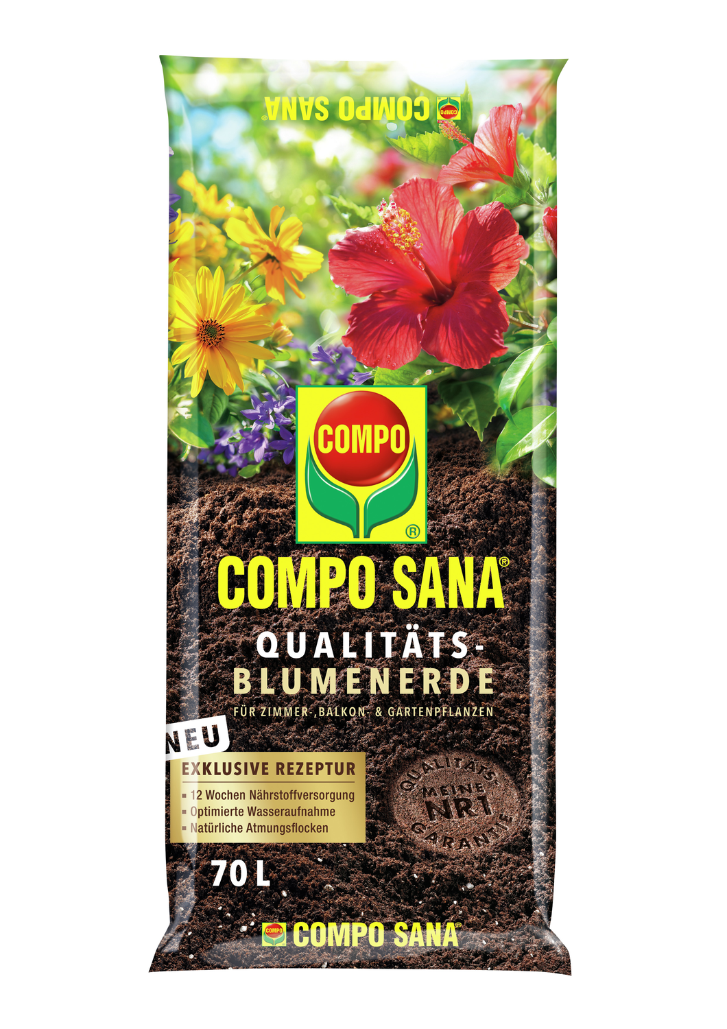 COMPO SANA Qualitäts-Blumenerde 70 Liter