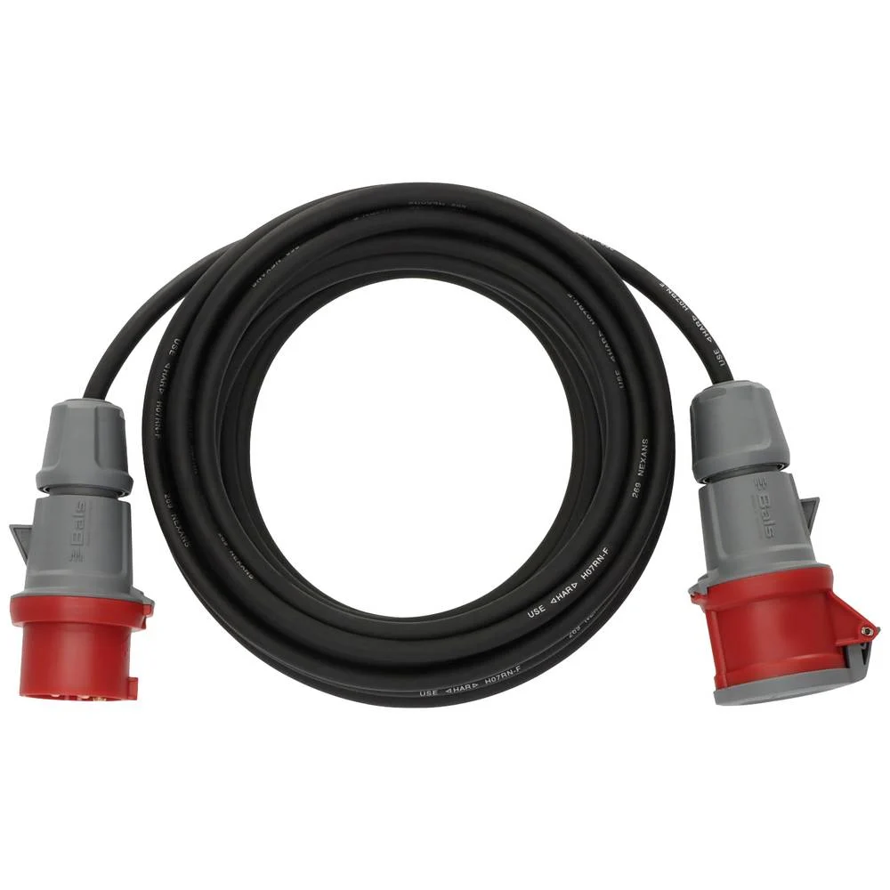 Verlängerungskabel H07RN-F 5 G1.5 10m schwarz IP44 Verlängerungskabel H07RN-F 5 G1.5 10m schwarz IP44