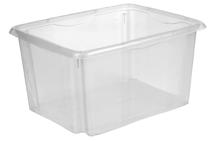 KEEEPER Dreh-/Stapelbox Emil transparent 24l 41x34,5x22cm