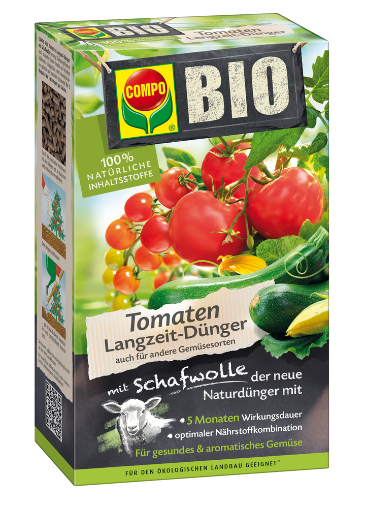 COMPO Bio Tomatendünger mit Schafwolle, 750g
