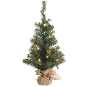 Weihnachtsbaum künstlich 45cm im Jutesack Tannenbaum Christbaum Kunstbaum