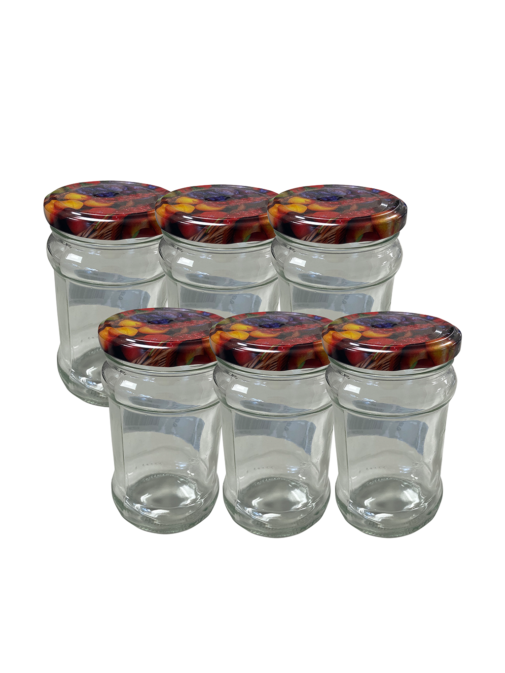 Einkochglas, 315ml im 6er Pack mit Deckel