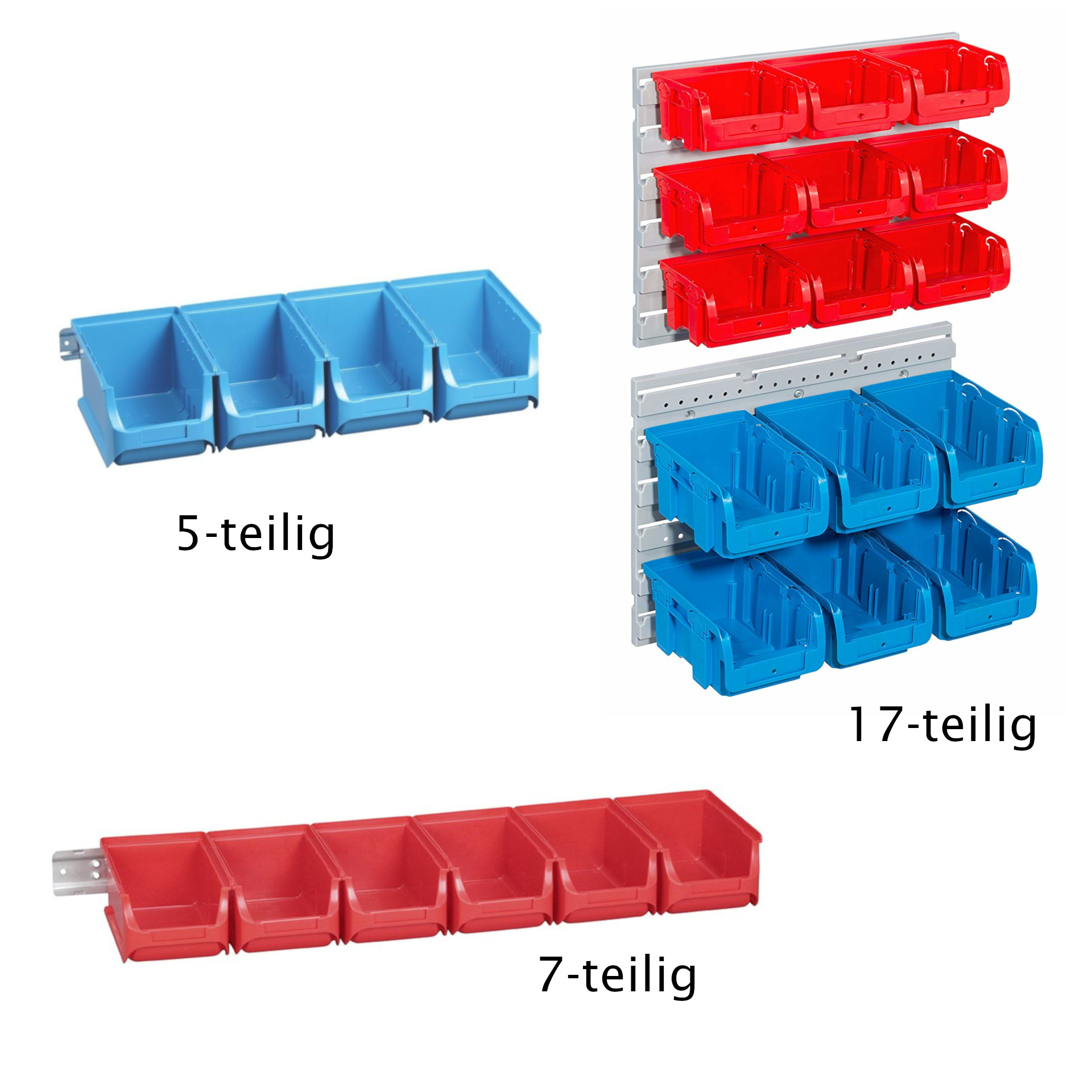 Allit ProfiPlus Set Sichtboxen Lagerboxen Stapelboxen Ordnung mehrteilig Box