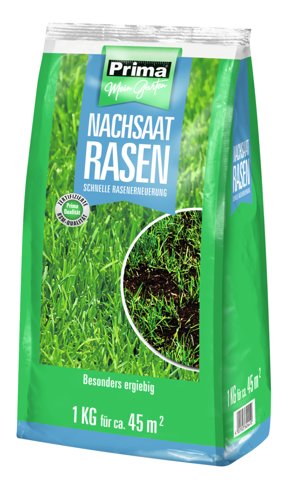 PRIMA Nachsaatrasen 1kg für 45m² PRIMA Nachsaatrasen 1kg für 45m²
