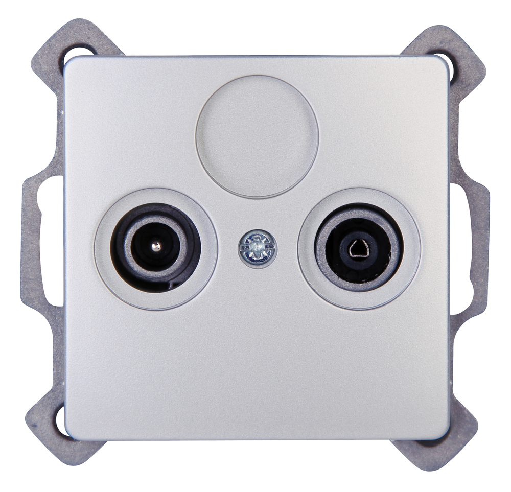 Antennensteckdose Paris TV/RF silber KOPP GMBH Antennensteckdose Paris TV/RF silber