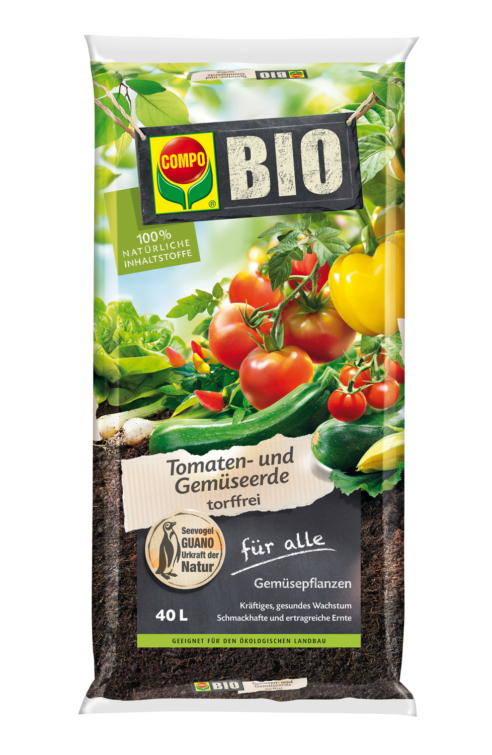 COMPO SANA Bio Tomaten- und Gemüseerde 40 Liter