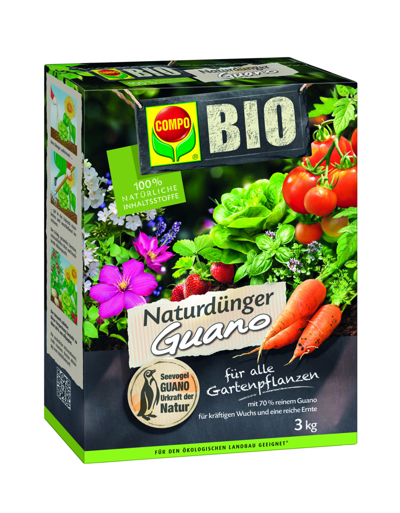 COMPO BIO NaturDünger Guano 3kg COMPO COMPO BIO NaturDünger Guano 3kg Compo EREG