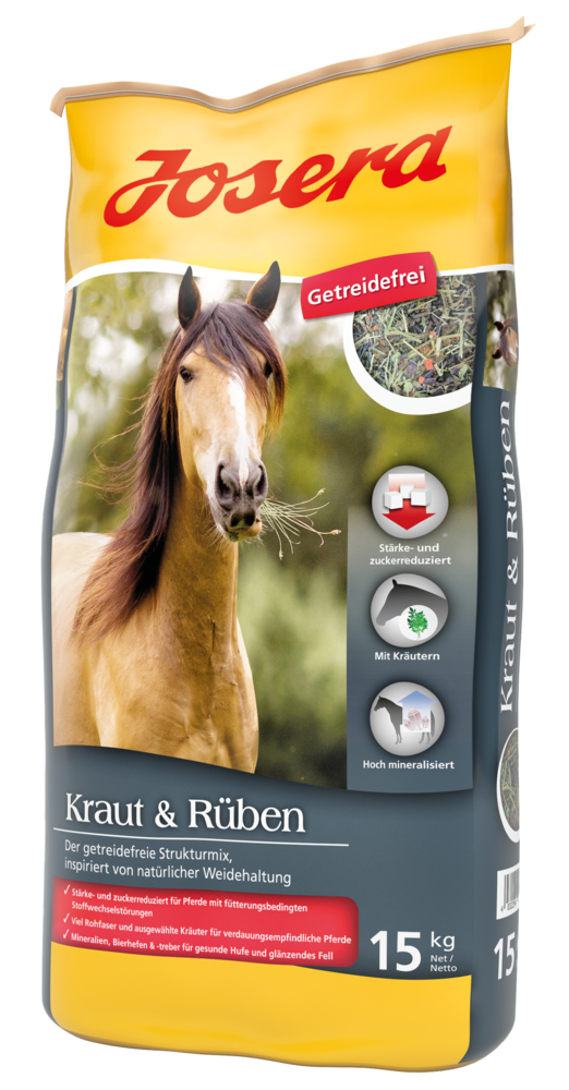 GRUNER Josera Kraut&Rüben 15kg Pferdefutter