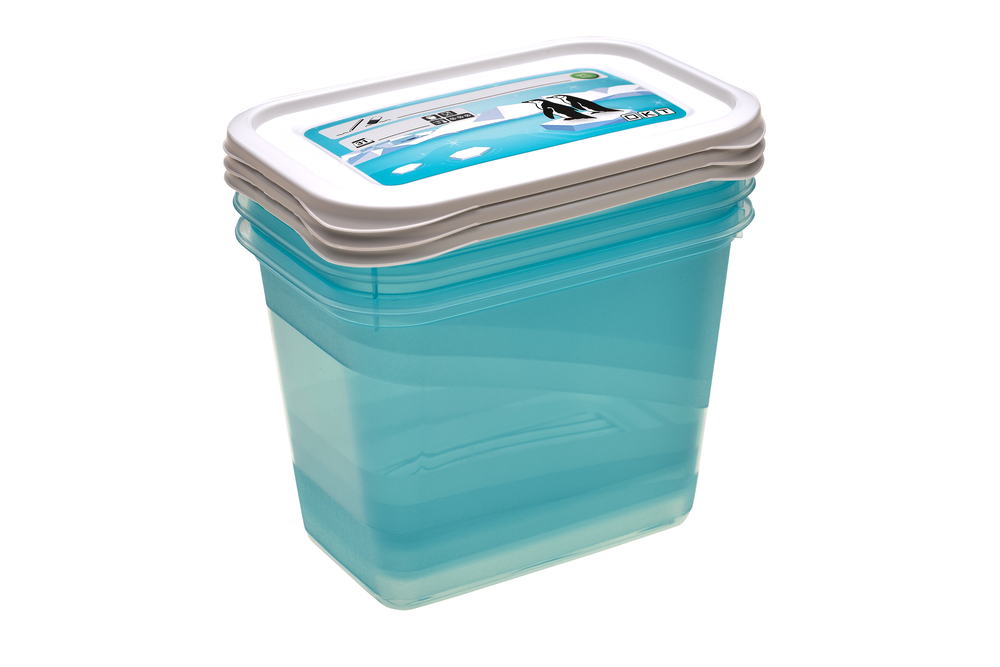 Tiefkühldosen-Set Mia Polar 3x1,0l KEEEPER Tiefkühldosen-Set Mia Polar 3x1,0l 15,5x10,5x11,5 cm, eckig, wiederbeschr.