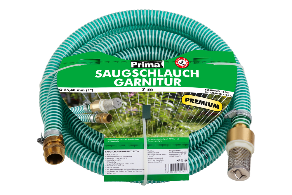 Prima Saugschlauchgarnitur 4m 1" BETA.CON VERTRIEB D. CONMETALL Prima Saugschlauchgarnitur 4m 1"