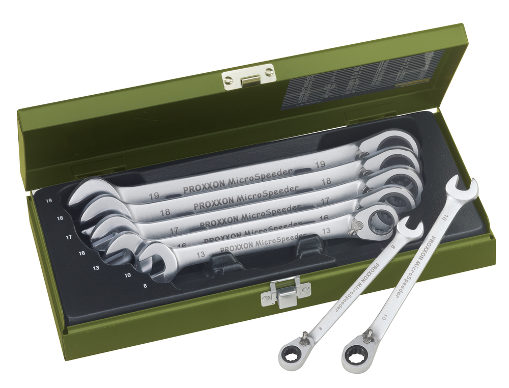 MicroSpeeder-Satz, 7-tlg., 10 bis 19mm PROXXON MicroSpeeder-Satz, 7-tlg., 10 bis 19mm