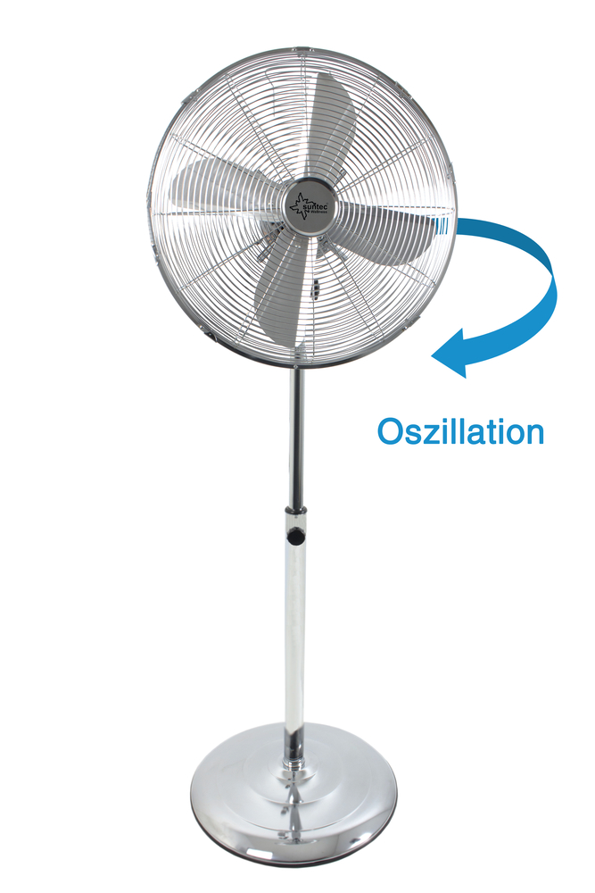 Standventilator 40cm 4.000 SVM chrome SUNTEC Standventilator 40cm 4.000 SVM chrome CoolBreeze 3 Stufen, Oszillation