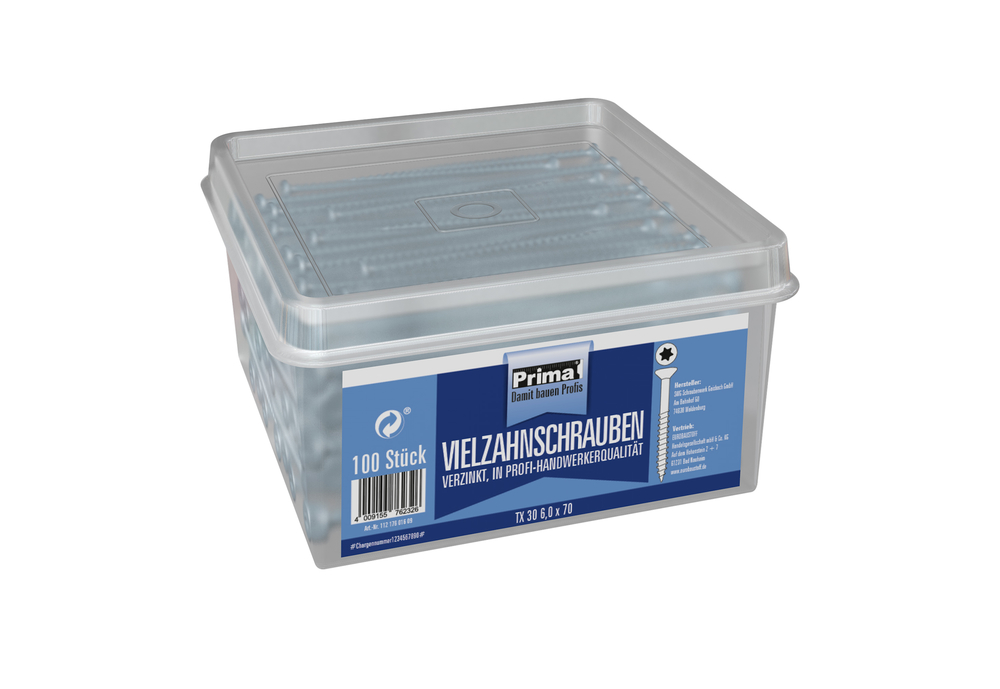 Prima Universalschr. vz TX30 6,0x70 mm SWG SCHRAUBENWERK GMBH WALDENBURG Prima Universalschr. vz TX30 6,0x70 mm (100 Stück) PRO
