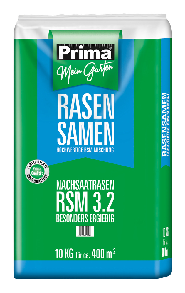 PRIMA Nachsaatrasen RSM 3.2 10kg für 400m² PRIMA Nachsaatrasen RSM 3.2 10kg für 400m²