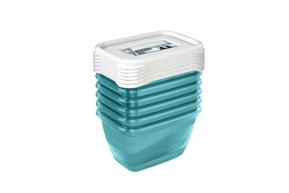 KEEEPER Tiefkühldosen-Set Mia Polar 6x0,25l 10,5x7,5x6 cm, eckig, wiederbeschreibbar