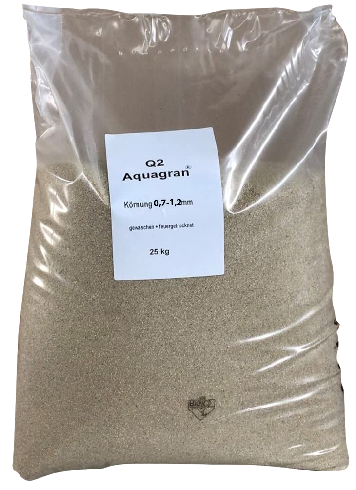 AQUAGRAN Filtersand 25kg trocken 0,7 - 1,2mm