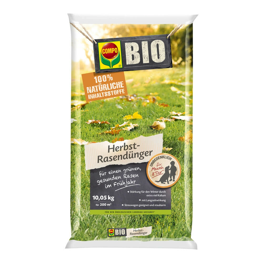 COMPO BIO Herbstrasen-Dünger, 10.05kg