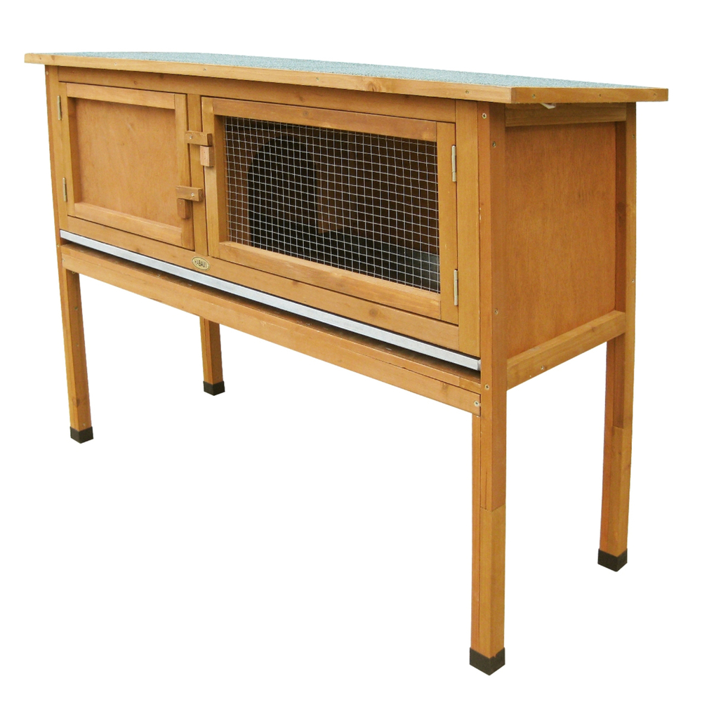 HABAU Kleintierbehausung "Bunny" 115 x 44 x 86cm mit 2 Türen Kaninchen Hasen Stall
