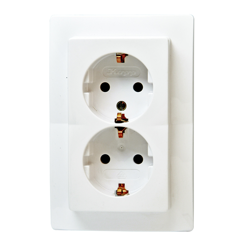 KOPP GMBH Steckdose Paris 2-fach arktis 