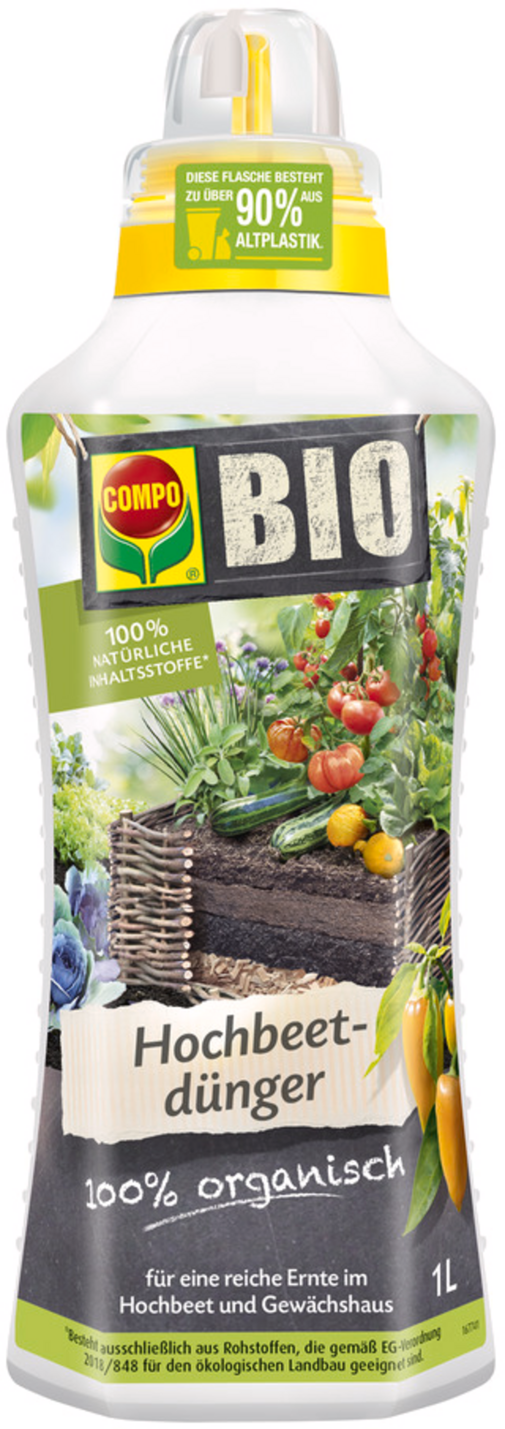 COMPO BIO Hochbeetdünger, 1 Liter