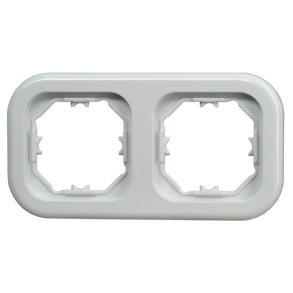 KOPP GMBH Abdeckrahmen Donau 2-fach arktis weiß 