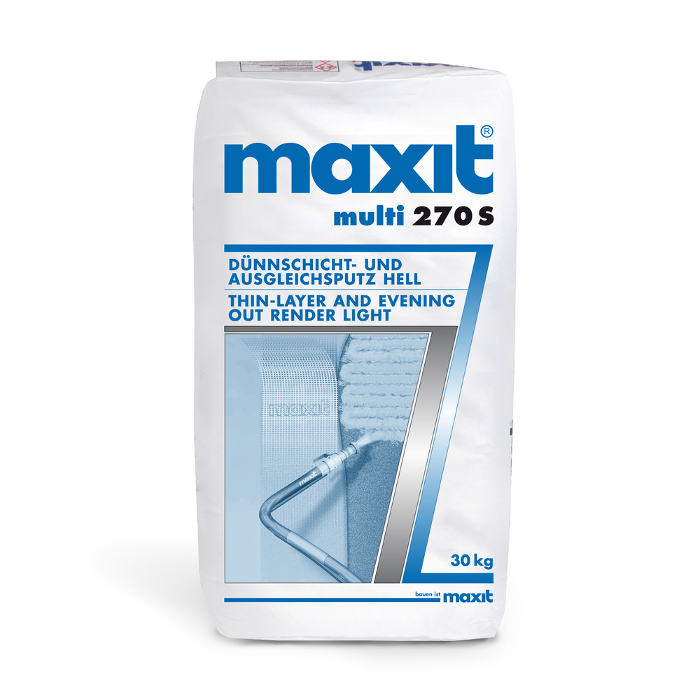 MAXIT multi 270 S Dünnschicht- und Ausgleichsputz, 30kg