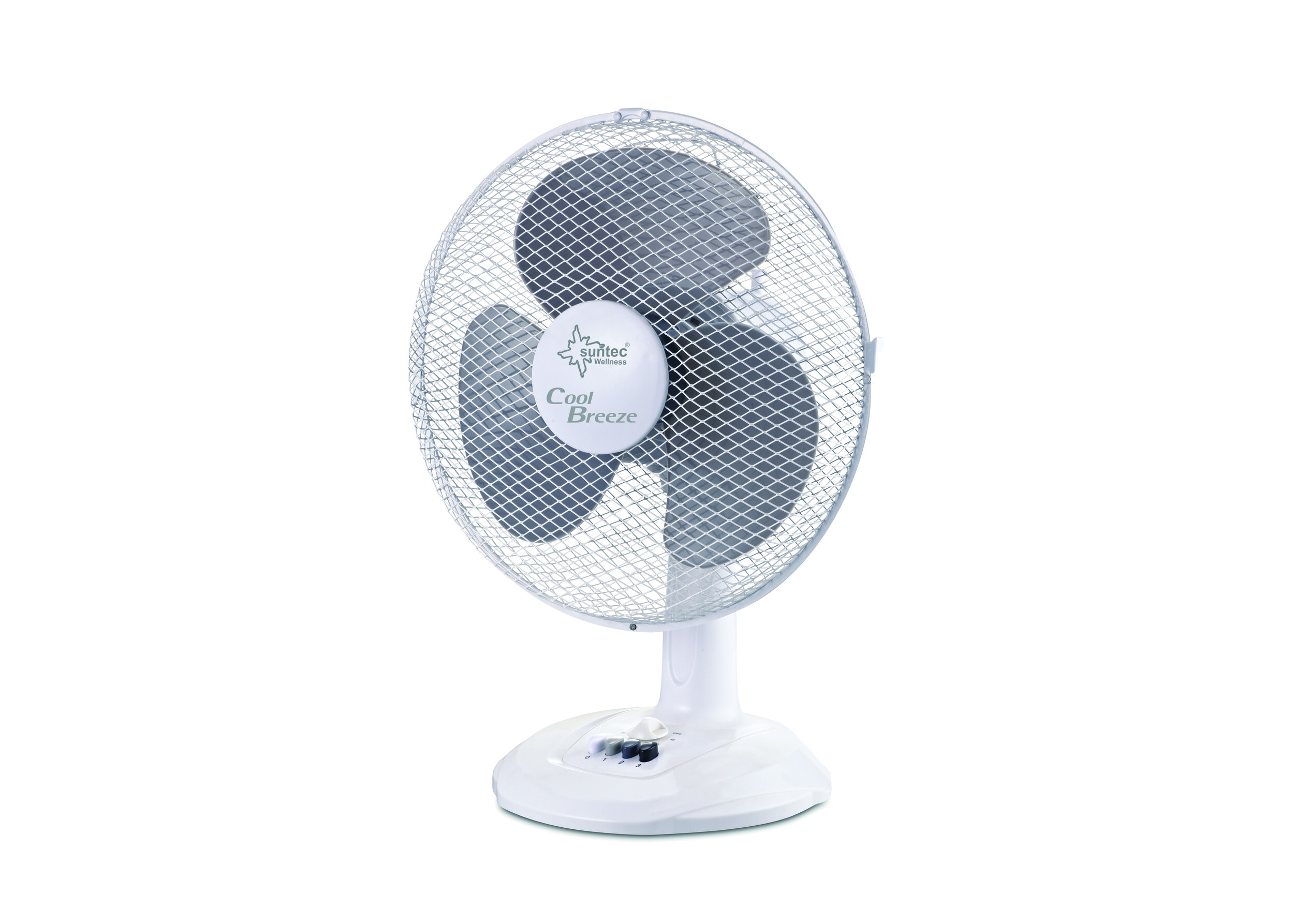 Tischventilator 40cm 4.000 TV weiss/grau SUNTEC Tischventilator 40cm 4.000 TV weiss/grau CoolBreeze 3 Stufen Oszil. 60Min Timer