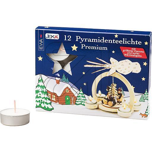 Ebersbach Pyramiden Teelichte Premiumqualität 12er Pack