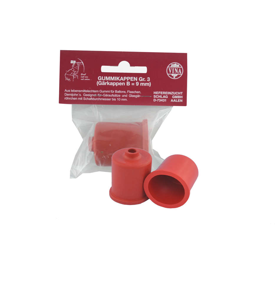 Gärkappen Gr. 3, Bohrung 9 mm HEFEREINZUCHT SCHLAG GMBH Gärkappen Gr. 3, Bohrung 9 mm