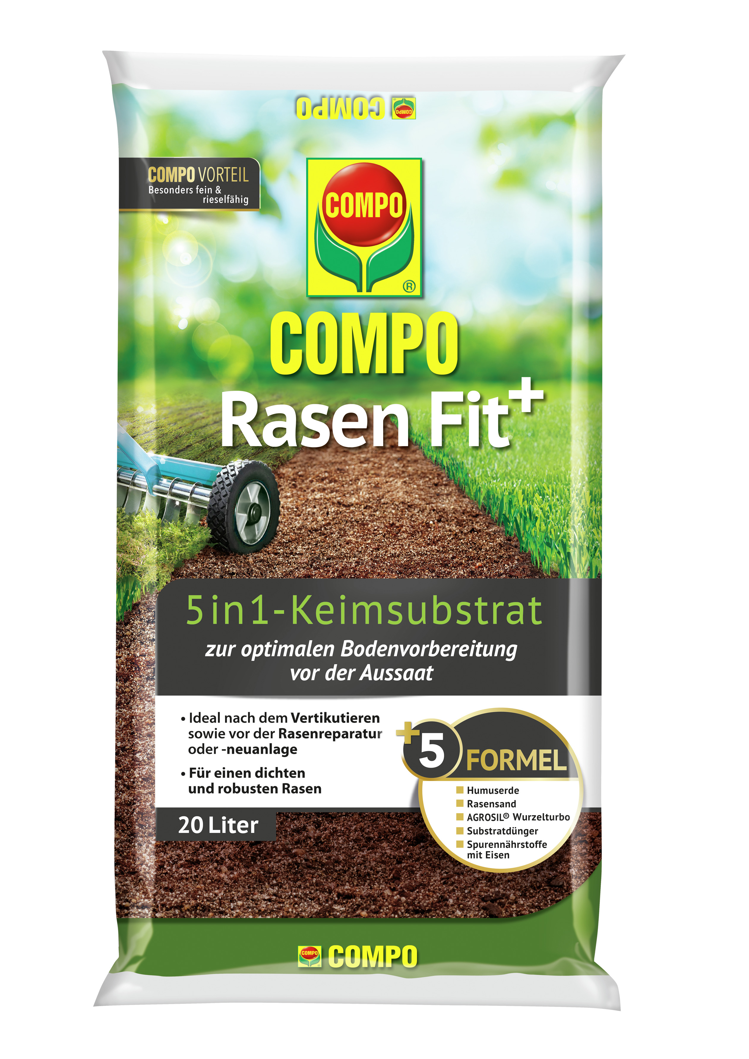 COMPO Rasen Fit 5 in 1 Keimsubstrat 20 Liter