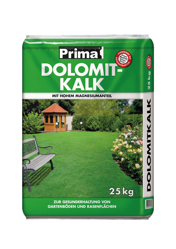Prima Dolomitkalk 25kg GREGOR ZIEGLER GMBH Prima Dolomitkalk 25kg 50%CaCo2+40%MgCo3 PE-Sack