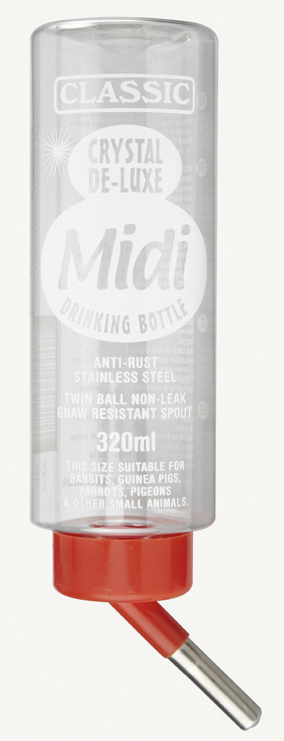 Classic Trinkflasche 320 ml Flasche Tiere Nagetiere Hasen Kaninchen Zubehör