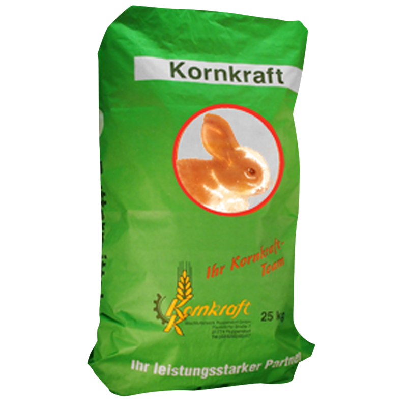 Kornkraft Kaninchen ohne Koki 5mm, 25kg Kornkraft Kaninchen ohne Koki 5mm, 25kg