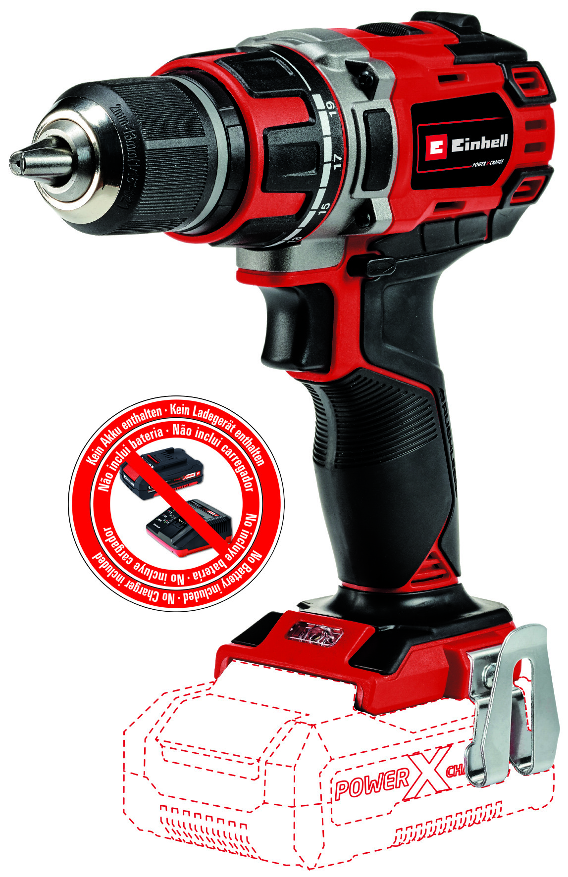Akku-Bohrschrauber TP-CD 18/50 Li BL EINHELL Akku-Bohrschrauber TP-CD 18/50 Li BL Solo, Einhell Professional