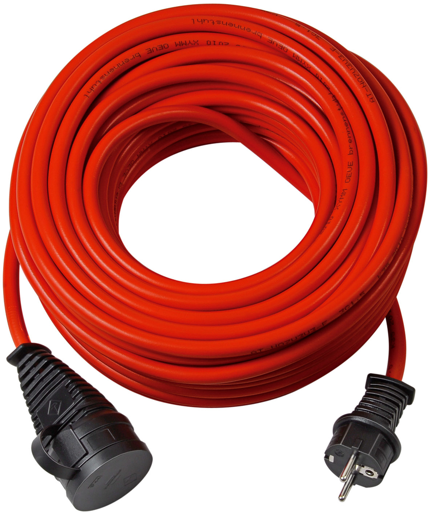 BRENNENSTUHL Verlängerungskabel Bremaxx rot 10m mit Stecker und Kupplung N05V3V3-F3G1,5
