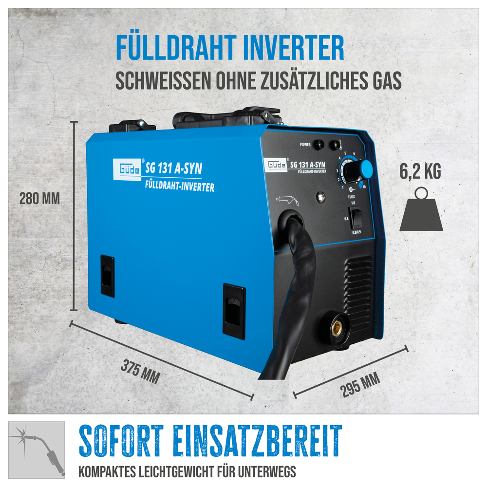 Fülldraht-Schweißgerät SG 131 A-SYN Fülldraht-Schweißgerät SG 131 A-SYN