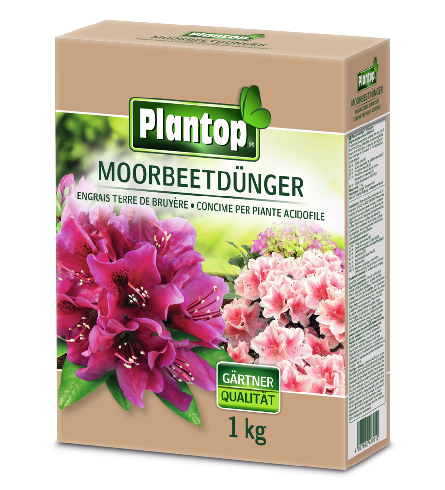 GREGOR ZIEGLER GMBH Plantop Moorbeetpflanzendünger 1kg NPK 8+4+6 (+2) Faltschachtel