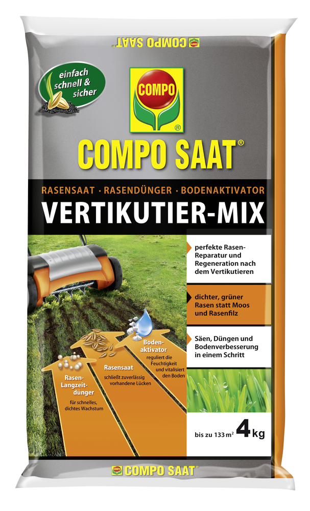 COMPO SAAT Vertikutier-Mix, 4kg für bis zu 133qm 