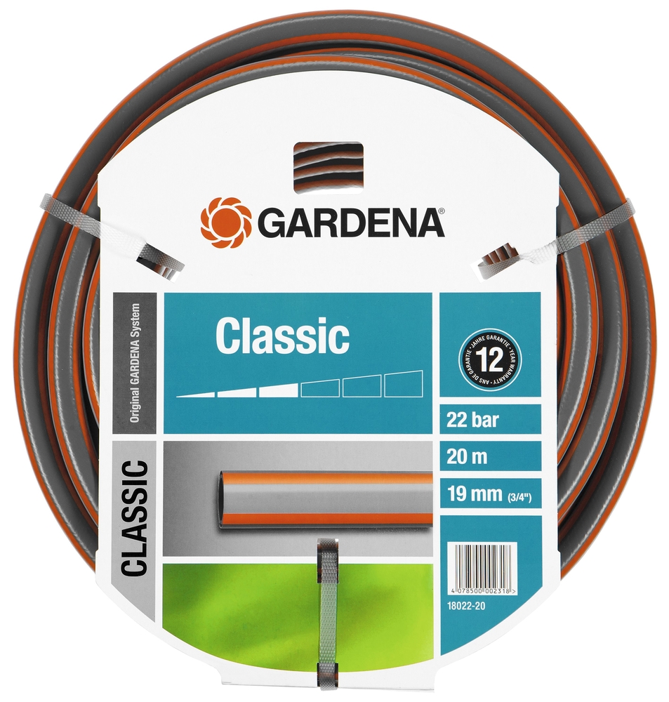 Classic Schlauch (3/4"), 20m o.A. GARDENA Classic Schlauch (3/4"), 20m o.A. ohne Systemteile