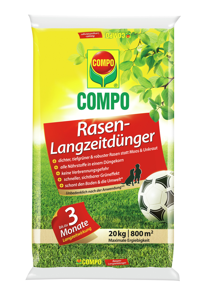 COMPO Rasen-Langzeitdünger, 20kg