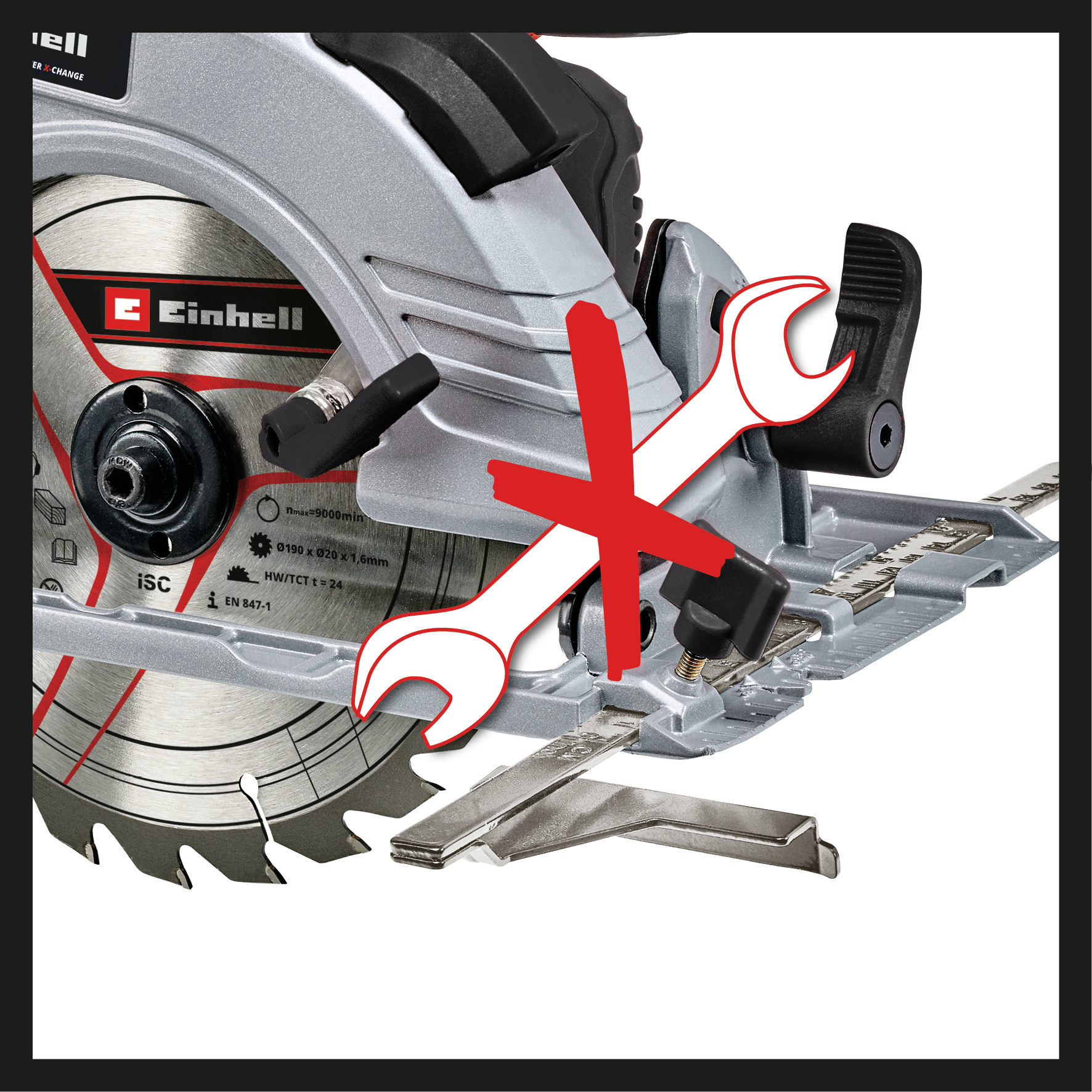 EINHELL Akku-Handkreissäge TP-CS 18/190 Li BL-Solo, Einhell Professional