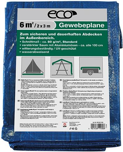 Gewebeplanen Abdeckplane Ösen blau verschiedene Größen Schutzplane