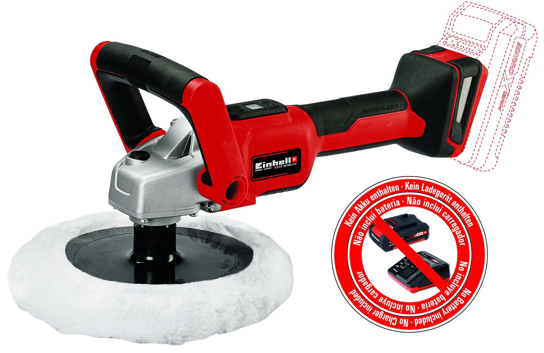 Akku-Polier-/Schleifmaschine CE-CP EINHELL Akku-Polier-/Schleifmaschine CE-CP 18/180 Li E-Solo
