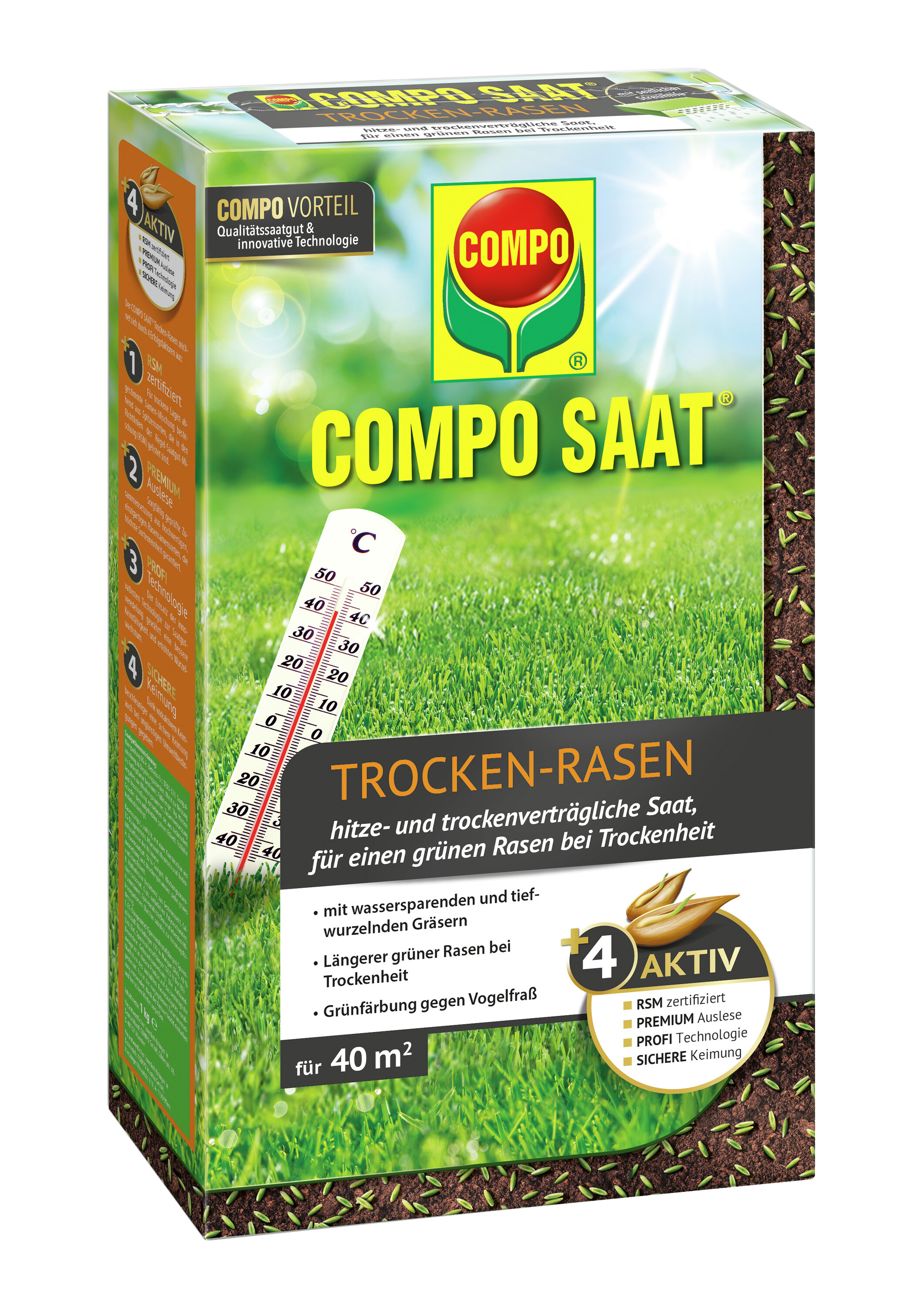  COMPO SAAT Trocken-Rasen 1kg für 40 qm