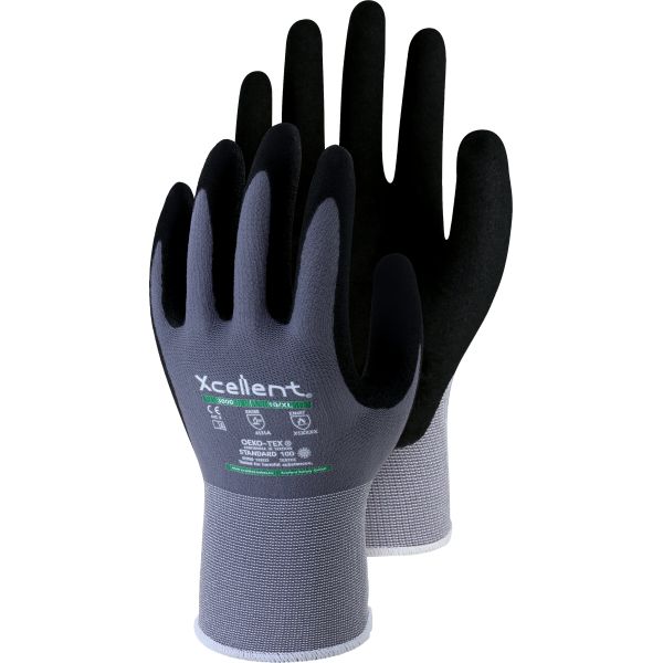 Leibwächter Handschuhe XC-Line, dunkelgrau, Größe: 8