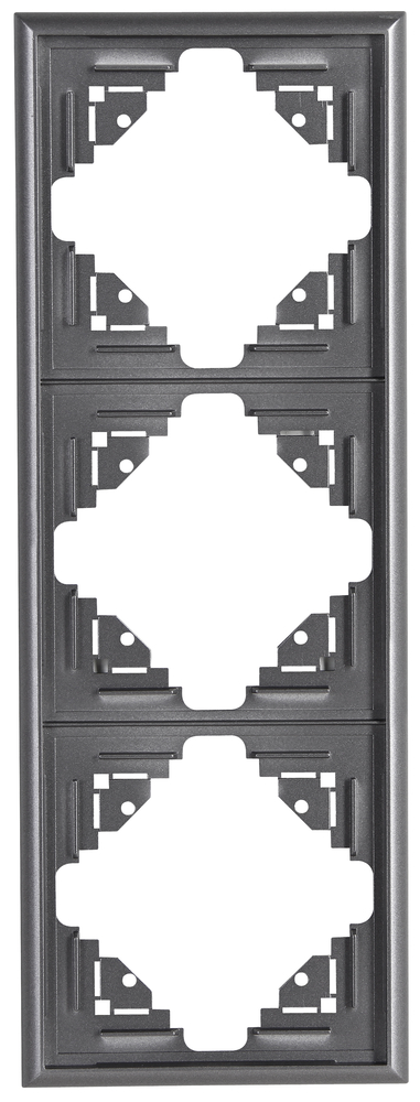 KOPP GMBH Abdeckrahmen Malta 3-fach anthrazit 