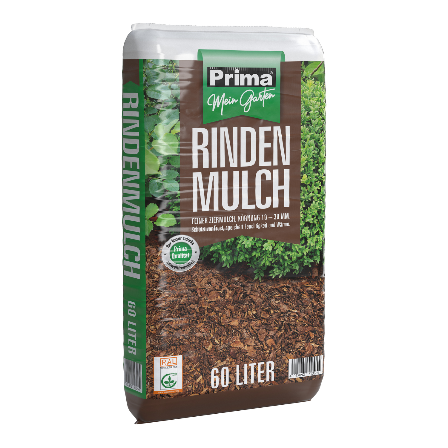 PRIMA Rindenmulch 10-30 mm 60 Liter Bodenhilfsstoff
